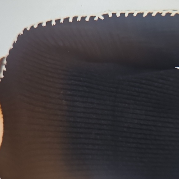 New Halogen Contrast Stitch Chunky Plush Yarn Sweater BLK/White XL - Picture 3 of 14